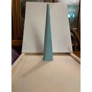 Christmas Tree 13 inch Glitter Minimalist tree in light blue